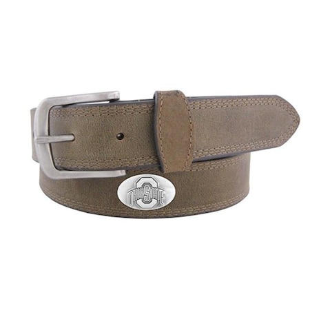 Zep Zep-Pro OSU-BOLPS-CRZ-LBR-36 Ohio State Buckeyes Concho Emblem Crazyhorse Leather Belt Size 36 OSU-BOLPS-CRZ-LBR-36